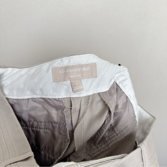 Banana Republic Womens Short 4 Martin Fit Tan Trouser - Picture 8 of 12